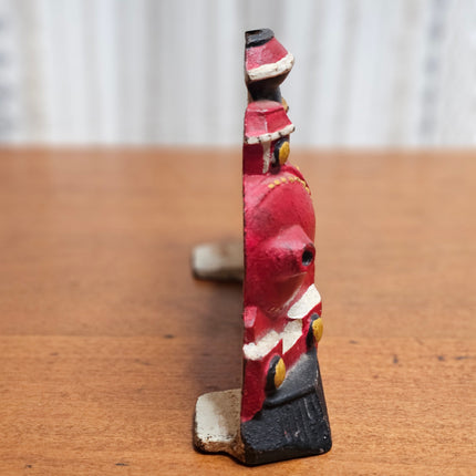 Vintage Cast Iron Big Arrow Steam Train Engine Doorstop