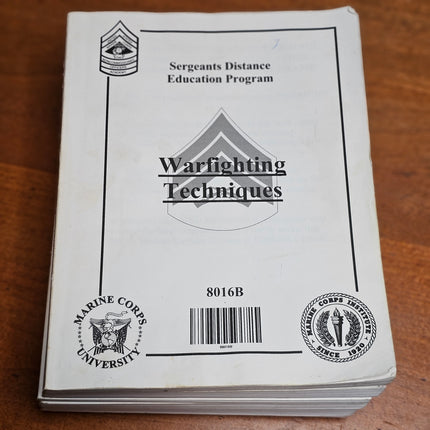 Set of 6 US Marine Corps Institute (MCI) Sergeants Distance Education Program Course Manuals
