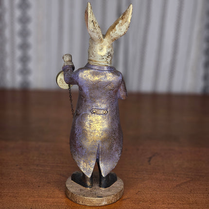 Alice in Wonderland Inspired Bunny Figurine