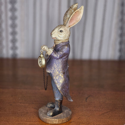Alice in Wonderland Inspired Bunny Figurine