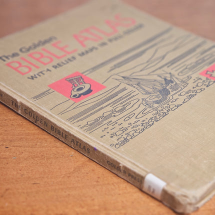 1957 The Golden Bible Atlas with Relief Maps in Full Color