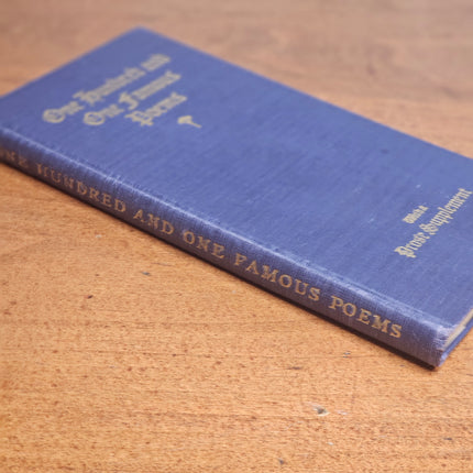 1929 One Hundred and One Famous Poems