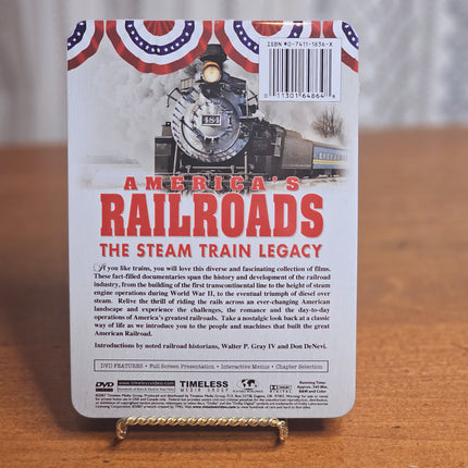 Set of 2 America's Railroads The Steam Train Legacy DVDs