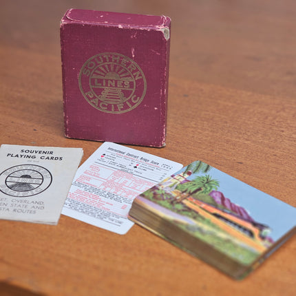 Vintage Southern Pacific Lines Deck of Playing Cards
