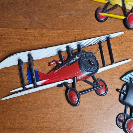 1975 Set of 3 Vintage HOMCO Cast Aluminum Airplane Wall Plaques