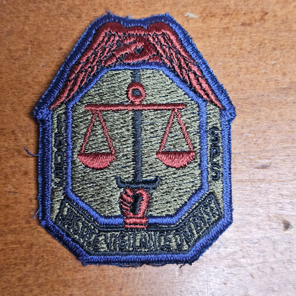 US Air Force Justice Vigilance Defense Patch