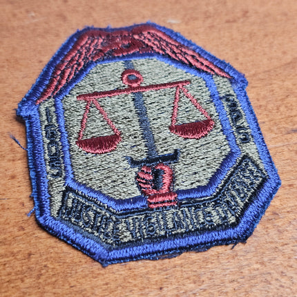 US Air Force Justice Vigilance Defense Patch