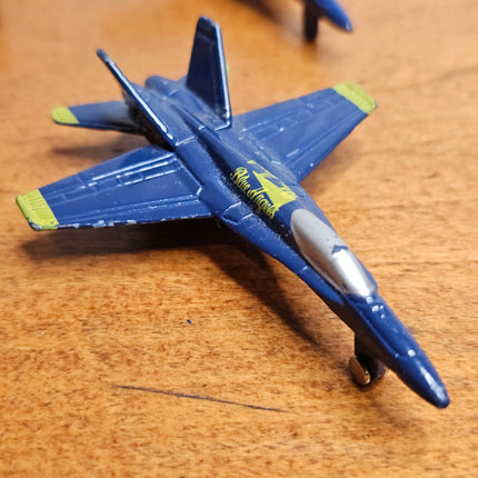 Set of 4 F-18 Hornet Blue Angels #2 Navy Die Cast Airplane Toys
