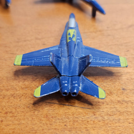 Set of 4 F-18 Hornet Blue Angels #2 Navy Die Cast Airplane Toys