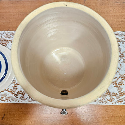 Vintage Robinson Ransbottom Blue Crown 2 Gallon Stoneware Crock With Spigot