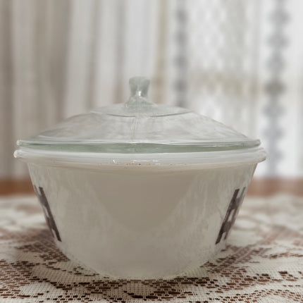 Vintage Glasbake Brown Tulip Oval Casserole Dish 1 QT