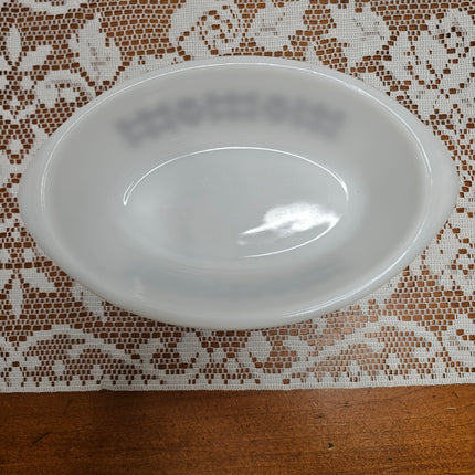 Vintage Glasbake Brown Tulip Oval Casserole Dish 1 QT