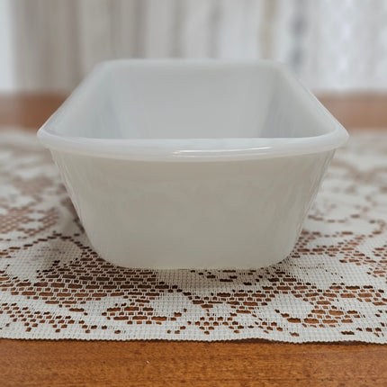 Vintage Glasbake Brown Tulip Round Loaf Pan 1.5 QT