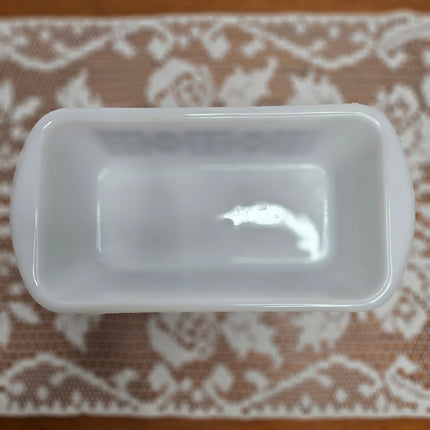 Vintage Glasbake Brown Tulip Round Loaf Pan 1.5 QT