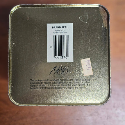 Vintage Ritz Crackers Limited Edition 1986 Tin