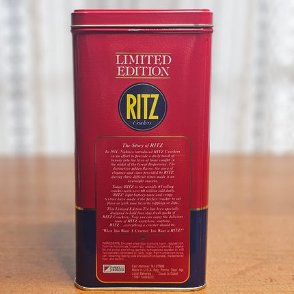 Vintage Ritz Crackers Limited Edition 1987 Tin
