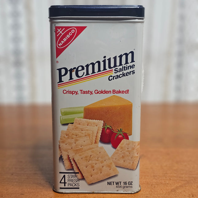 Vintage Premium Saltine Crackers 1985 Tin