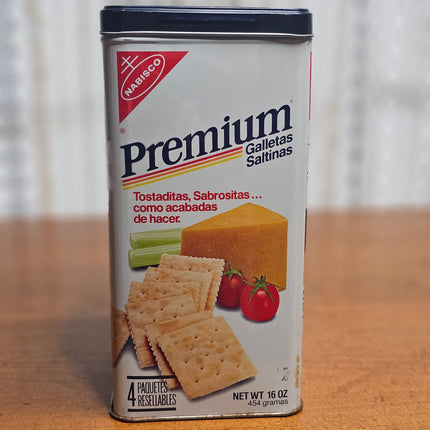 Vintage Premium Saltine Crackers 1985 Tin