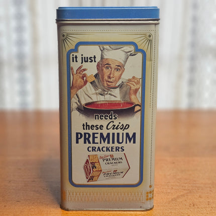 Vintage Premium Saltine Crackers 1993 Tin