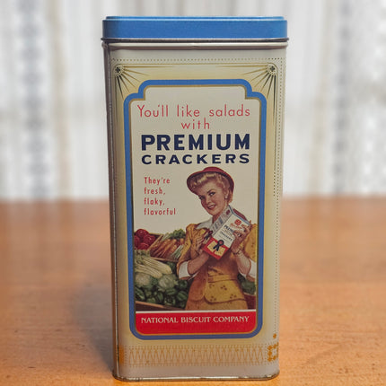 Vintage Premium Saltine Crackers 1993 Tin
