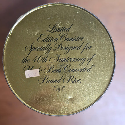 Vintage Uncle Ben's 1983 40th Anniversary Tin