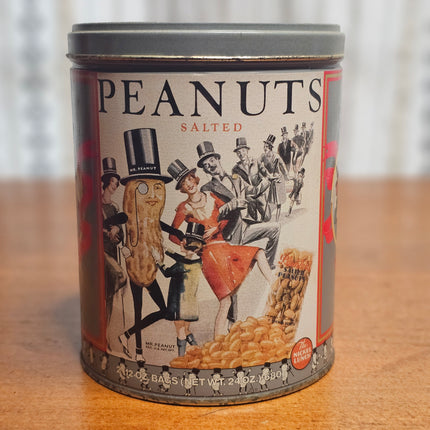 Vintage Planters Salted Peanuts 1989 Tin