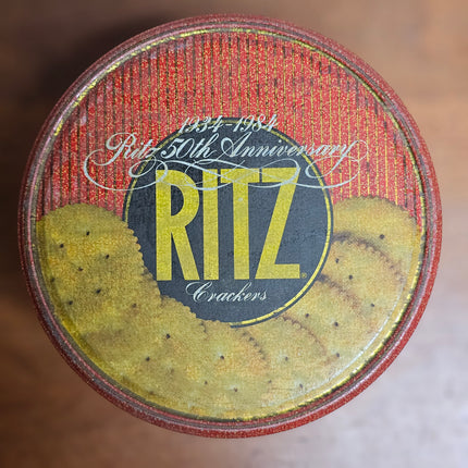 Vintage Ritz Crackers 1984 50th Anniversary Tin