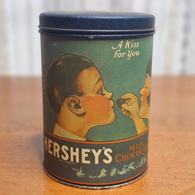 Vintage Hershey's Kisses Milk Chocolate 1980 Tin