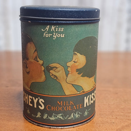 Vintage Hershey's Kisses Milk Chocolate 1980 Tin