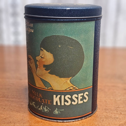 Vintage Hershey's Kisses Milk Chocolate 1980 Tin