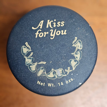 Vintage Hershey's Kisses Milk Chocolate 1980 Tin