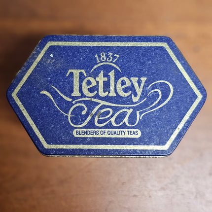 Vintage Tetley Tea Octagonal Tin
