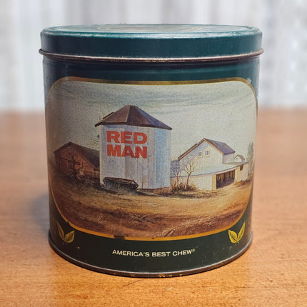Vintage Red Man Chewing Tobacco 1988 Tin