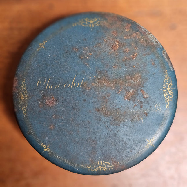 Vintage Chocolate 1928 Tin With Buttons