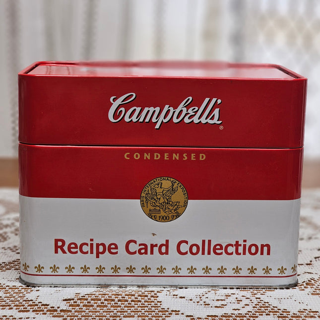 Campbell's Recipe Card Collection Tin With Recipes