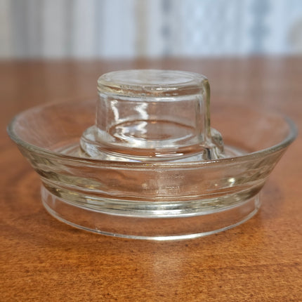 Vintage 1940's Glass Chicken Waterer Base