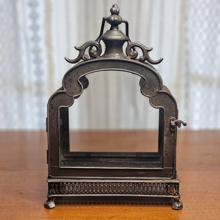Moroccan-Style Metal and Glass Lantern
