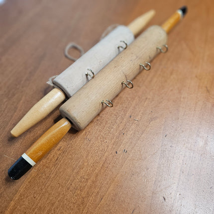 Set of 2 Wooden Rolling Pin Wall Hanging Decor