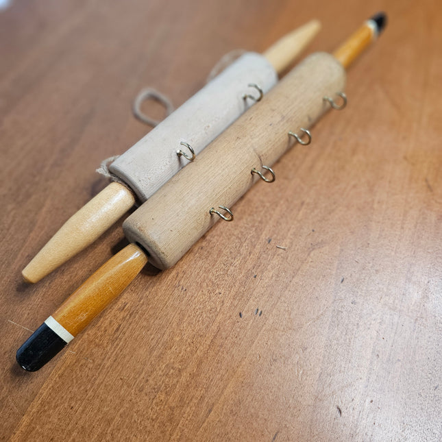Set of 2 Wooden Rolling Pin Wall Hanging Decor