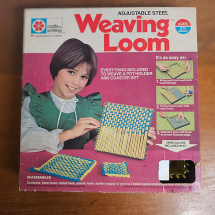 1976 Whiting Adjustable Steel Weaving Loom