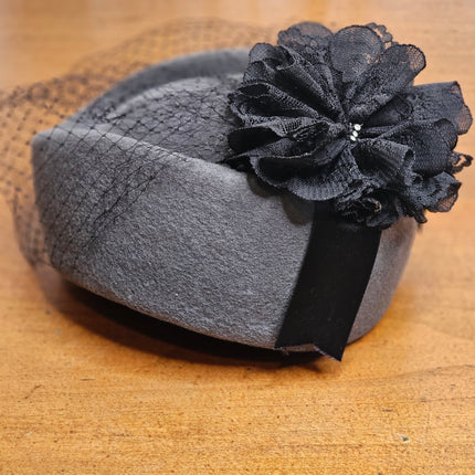 Michael Howard Gray Wool Hat With Netting