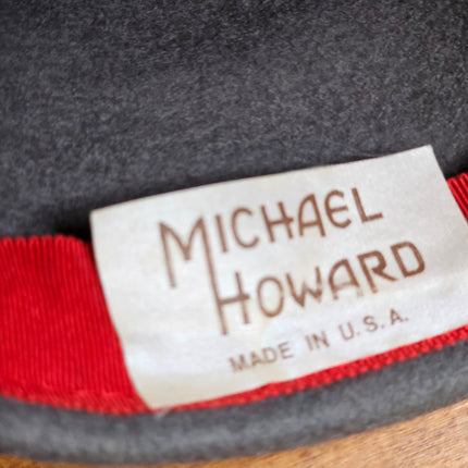 Michael Howard Gray Wool Hat With Netting