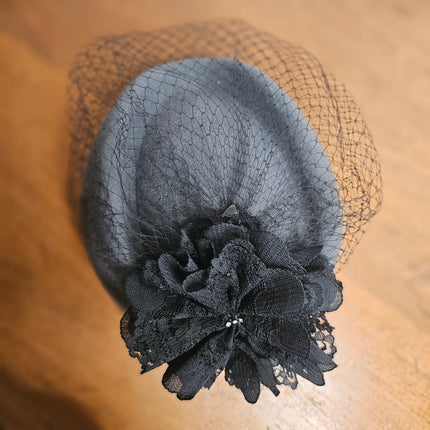 Michael Howard Gray Wool Hat With Netting