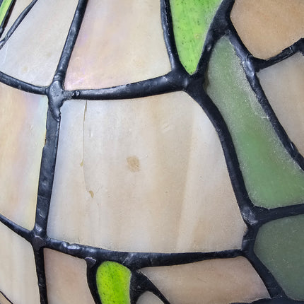 Vintage Tiffany-Style Stained Glass Butterfly Lamp