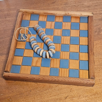 Vintage Wooden Country Checkerboard Wall Decor