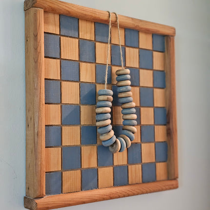 Vintage Wooden Country Checkerboard