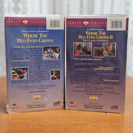 Where The Red Fern Grows | Where The Red Fern Grows II VHS Lot