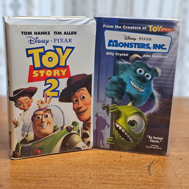 Toy Story 2 VHS 2000 Monsters, Inc. VHS 2001