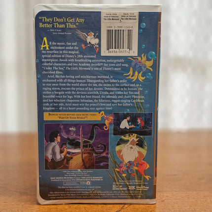 The Little Mermaid VHS 1998