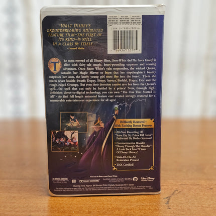 Snow White and the Seven Dwarfs Platinum Edition VHS 2001